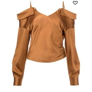 NWT Simkhai Cold-Shoulder Blouse Sz XS